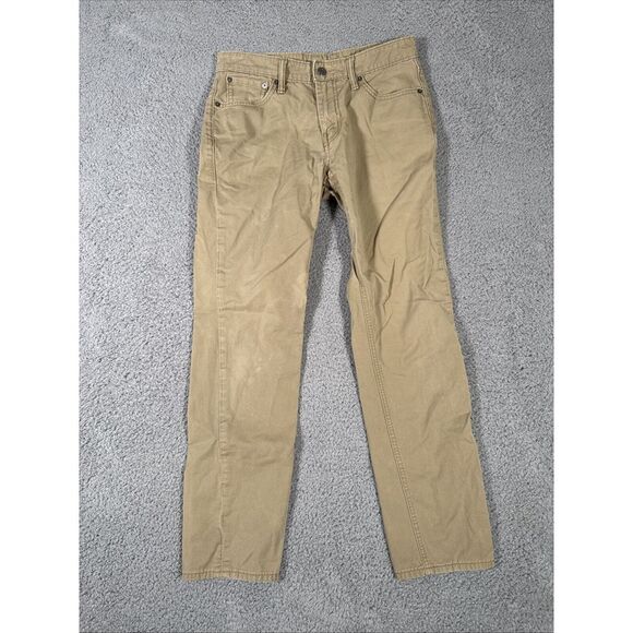 Levis 511 Jeans‎ Men's 30x30 Khaki Tan Brown Denim Skinny Leg - Picture 1 of 14